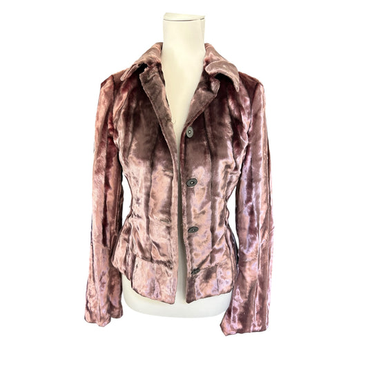 Vintage rare Roberto Cavalli velour purple blazer jacket