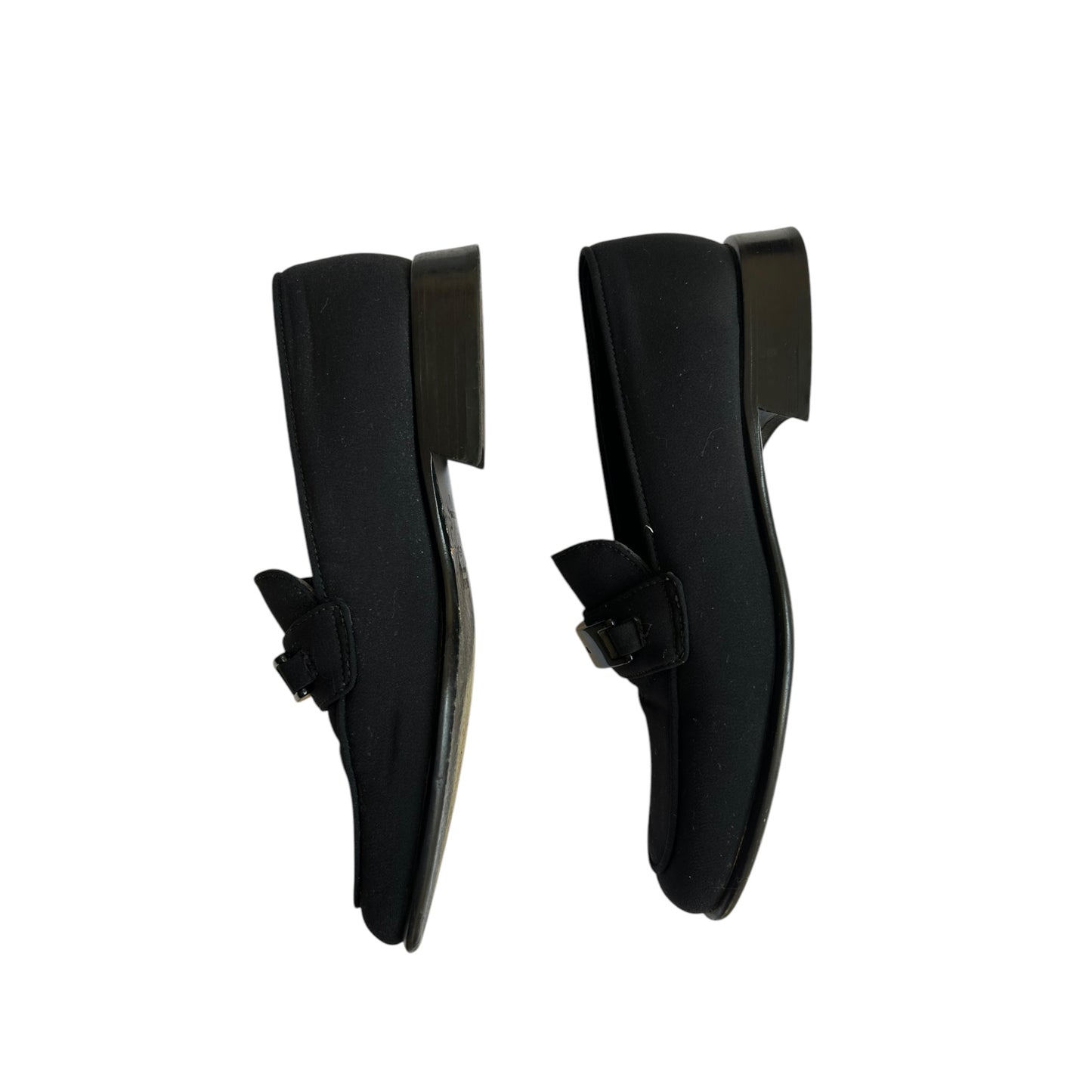 Vintage Prada black logo loafer / 36.5