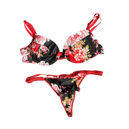 Roberto Cavalli NWT floral silk lace lingerie set