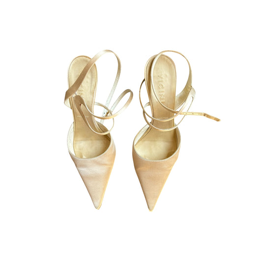 Vintage Vicini by Zanotti satin kitten heels / 36