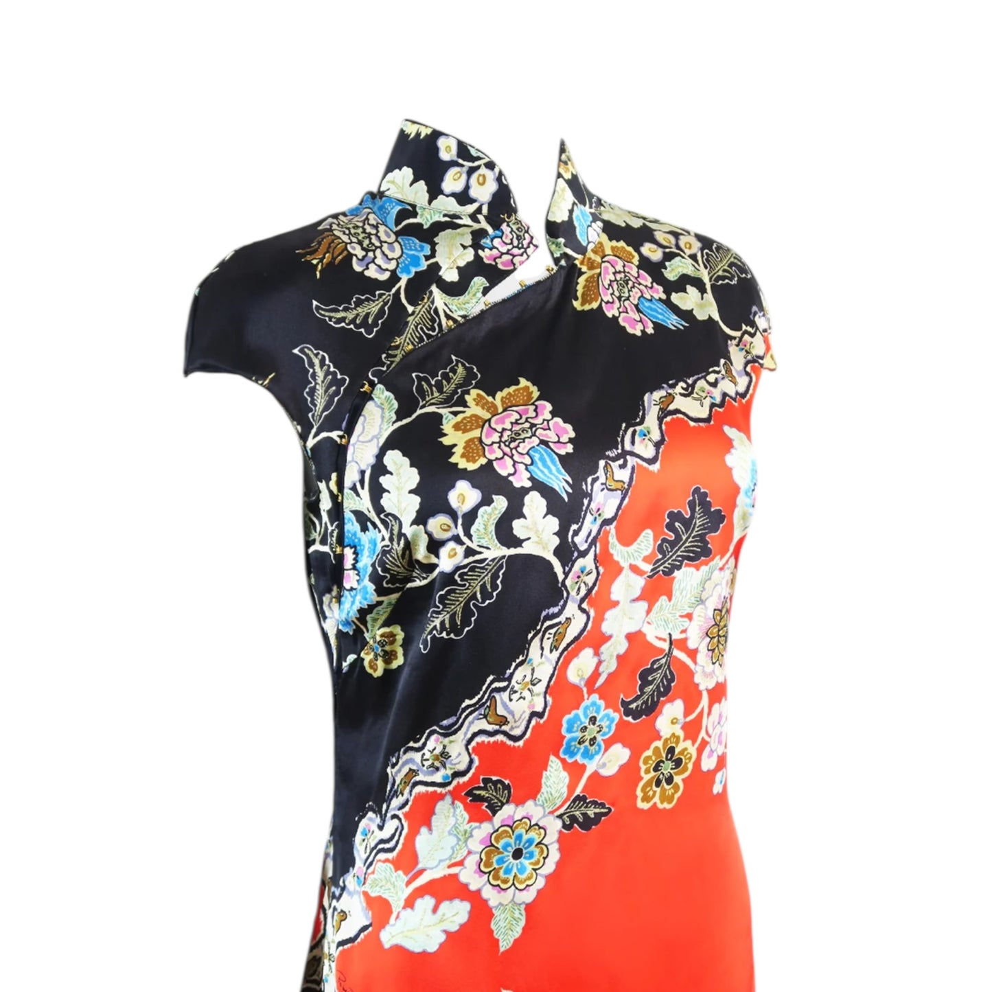 Roberto Cavalli S/S 2003
Red Chinoiserie Silk
Cheongsam Dress