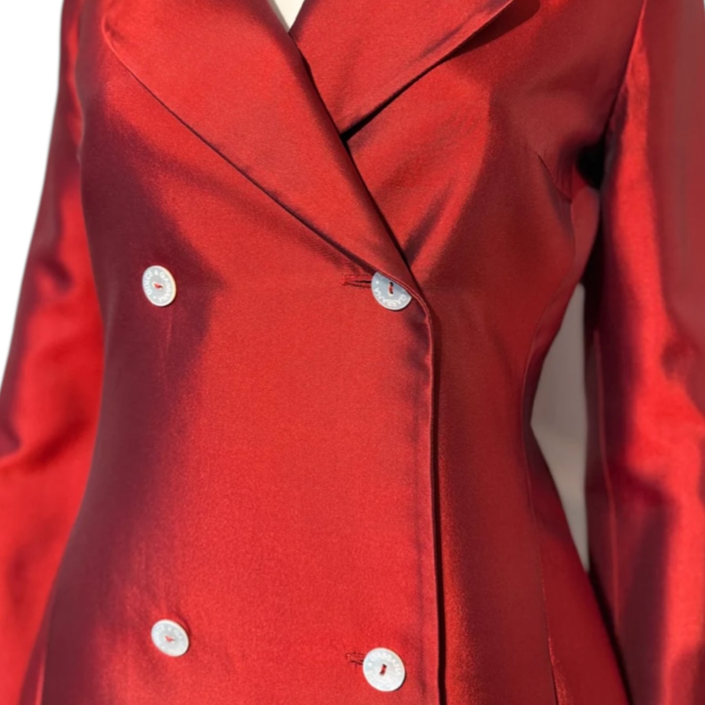 Vintage Dolce&Gabbana Vintage SS 1996 Runway red silk blazer