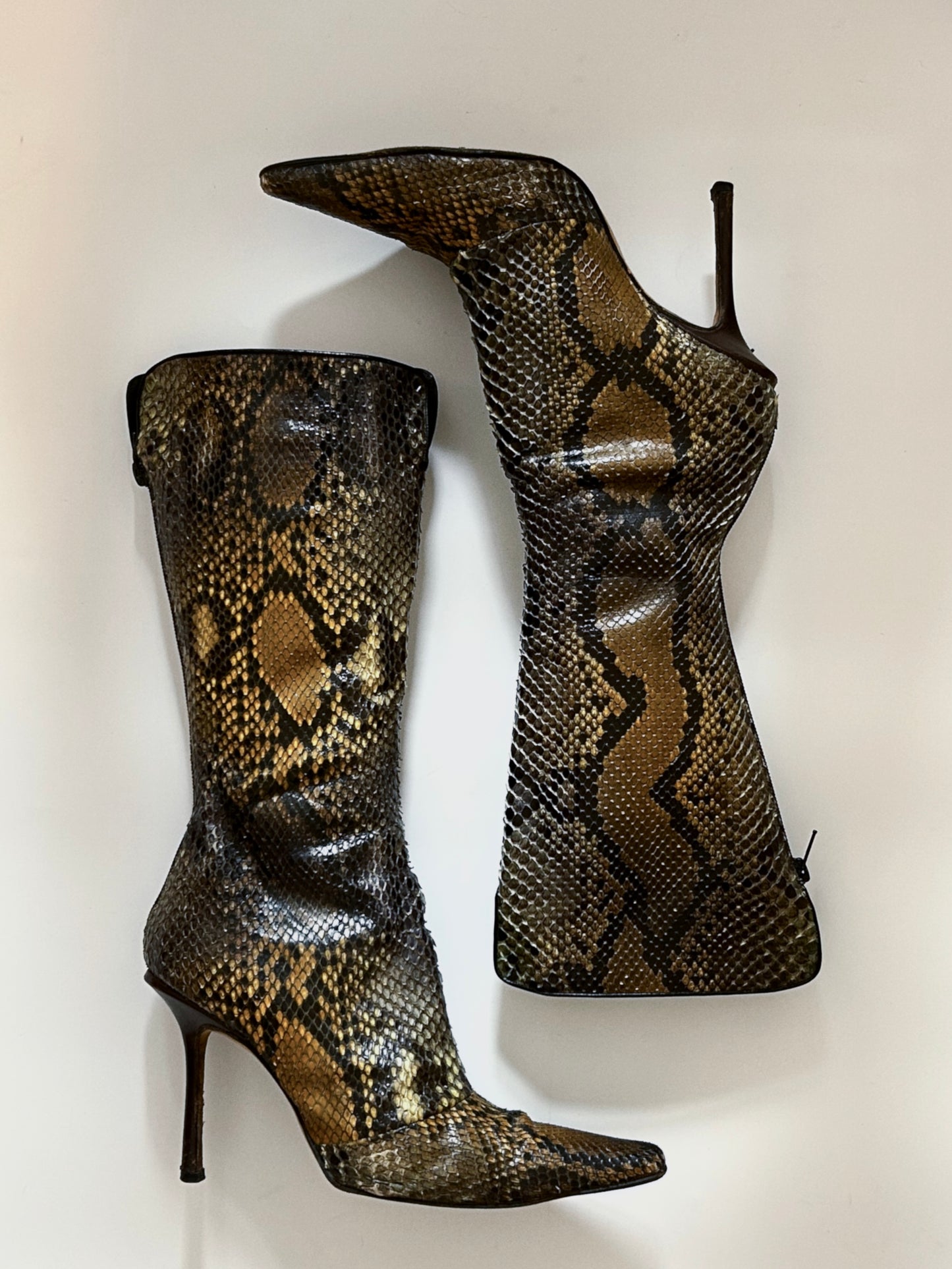 Vintage Jimmy Choo snakeskin- The boot 200 as seen on SATC / 40
