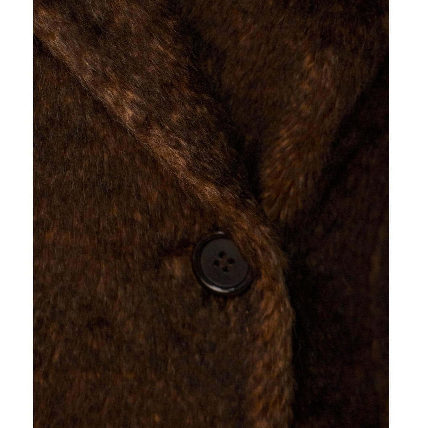 Vintage Prada Fall Runway 1997 Brown Mohair Double Breasted Coat