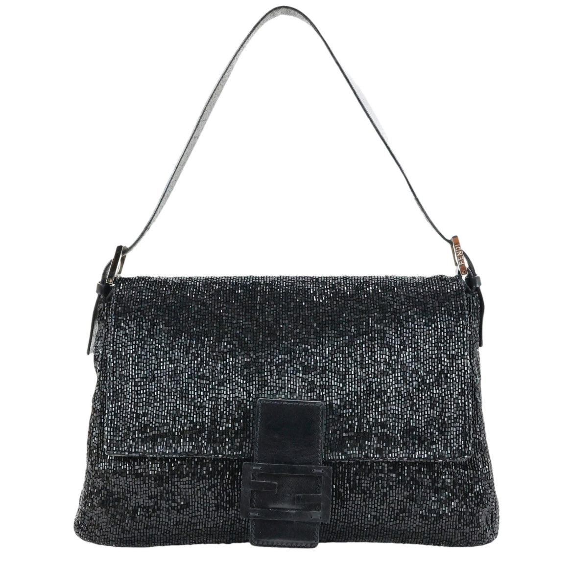 Vintage Fendi black sequin bag