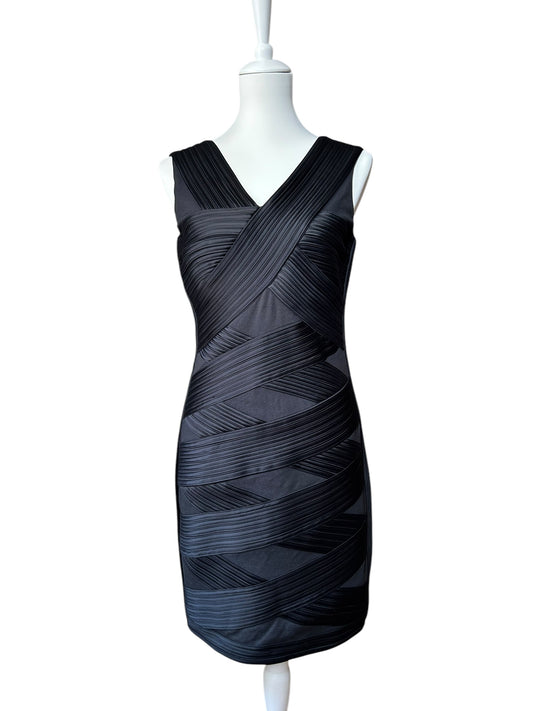Vintage Halston black mini dress/ Xs