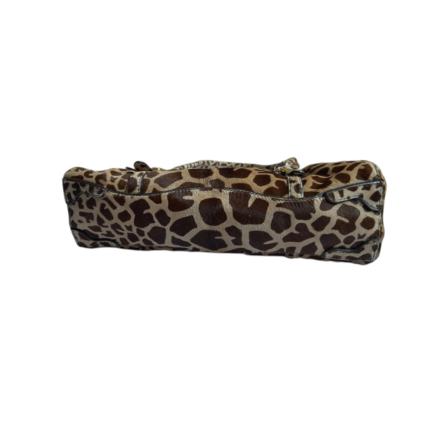 Vintage rare Prada animal print pony hair Giraffe-Print Cavallino Shoulder Bag