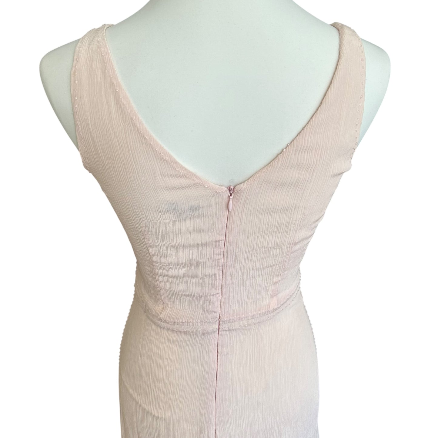 Vintage rare Cerrutti 1881 100% silk beaded rose maxi gown