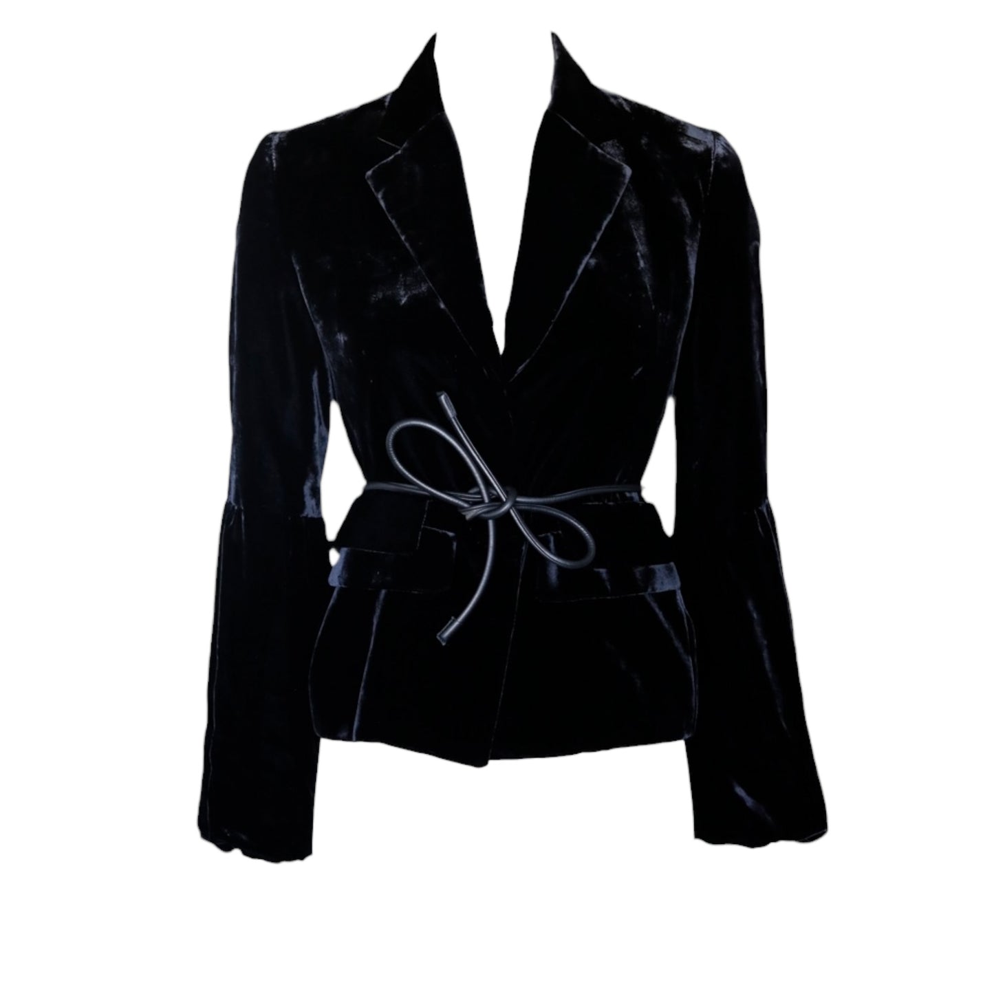 Vintage Gucci FW1999 by Tom ford runway jacket velour black jacket