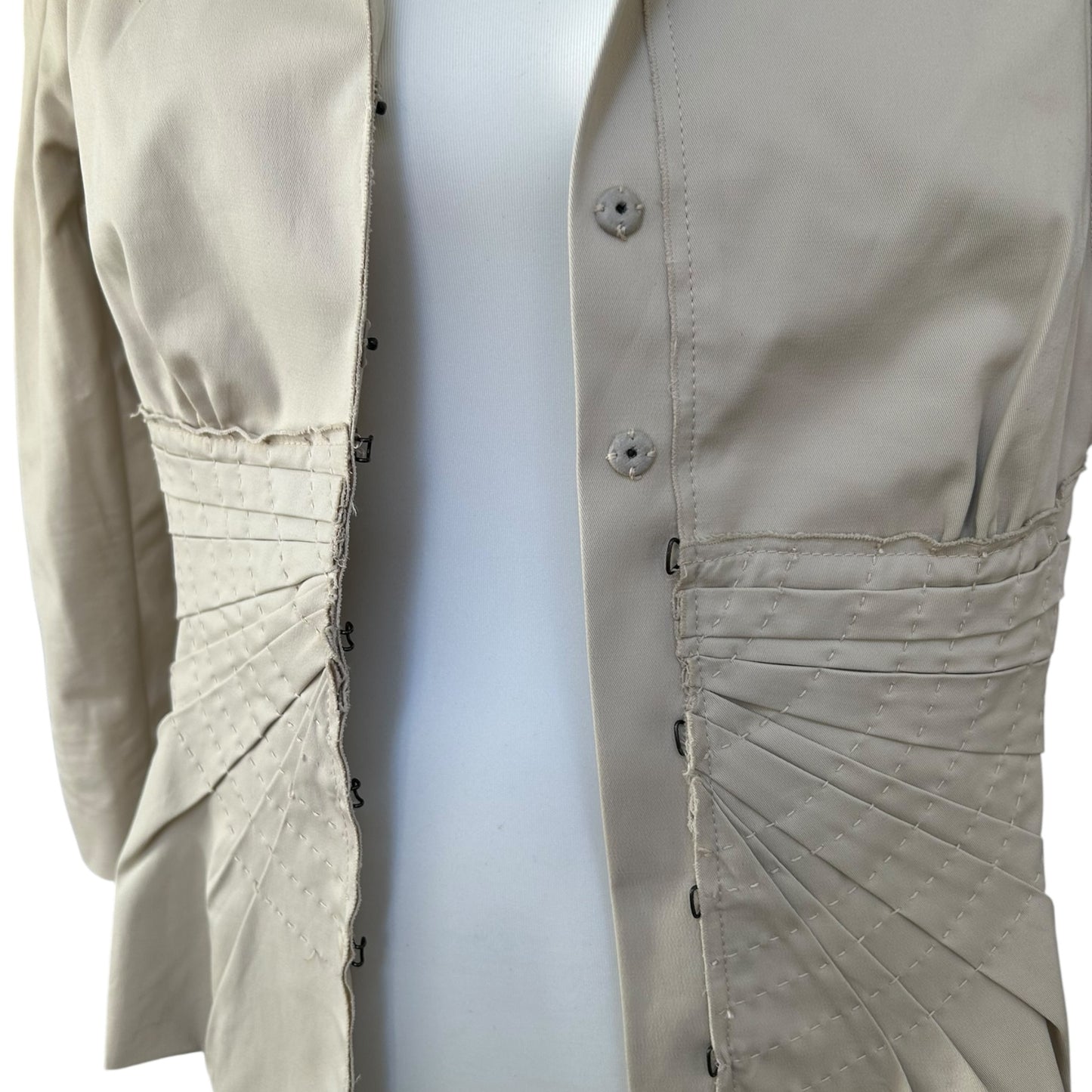 Vintage Prada cream skirt suit set