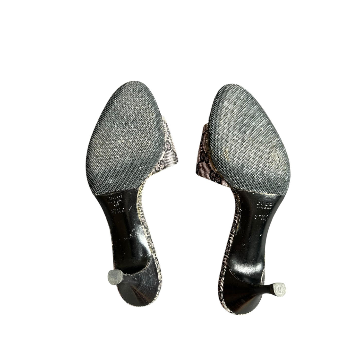 Vintage Gucci by Tom Ford monogram GG mule heels/ 37.5