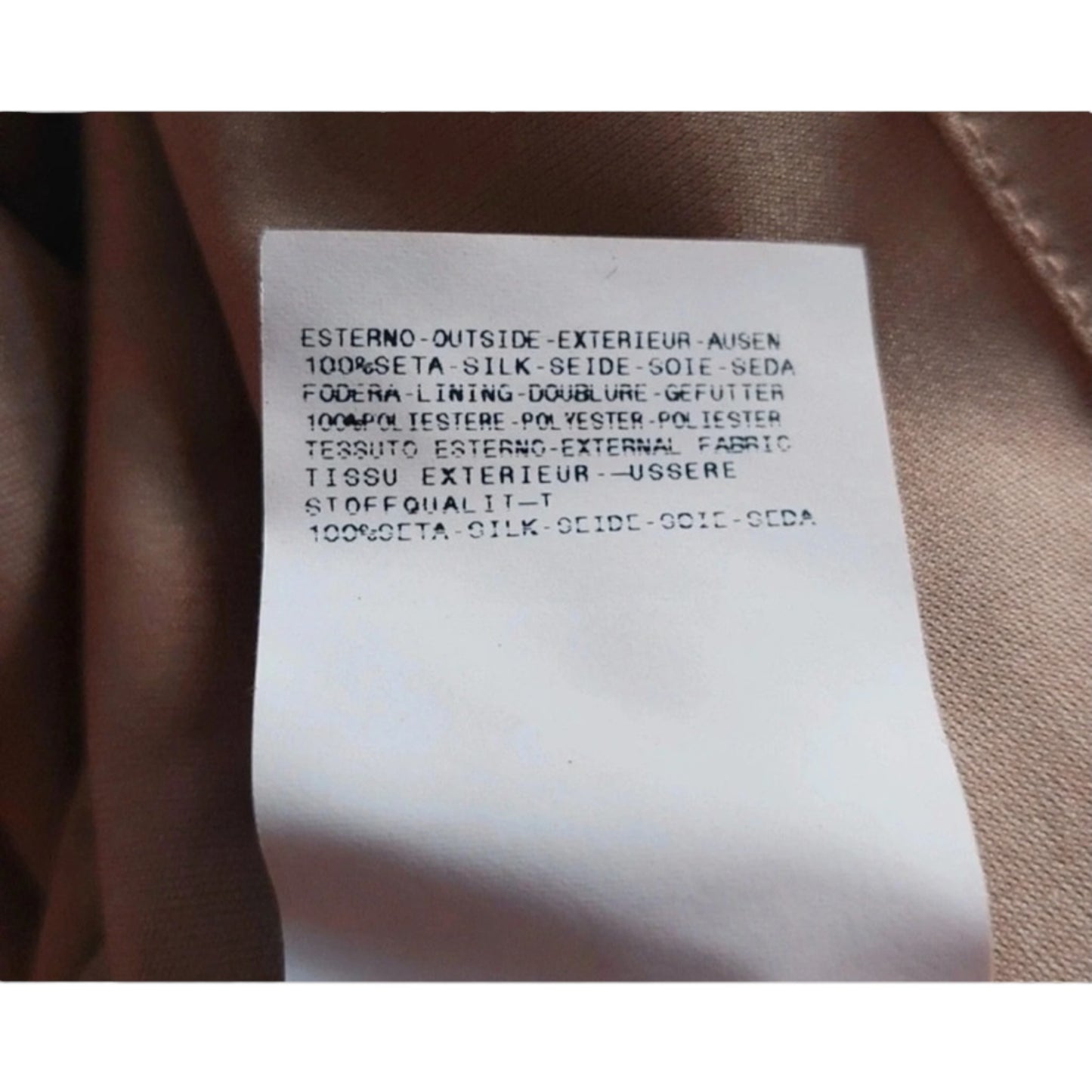 Vintage Versace beige silk beaded 90s dress