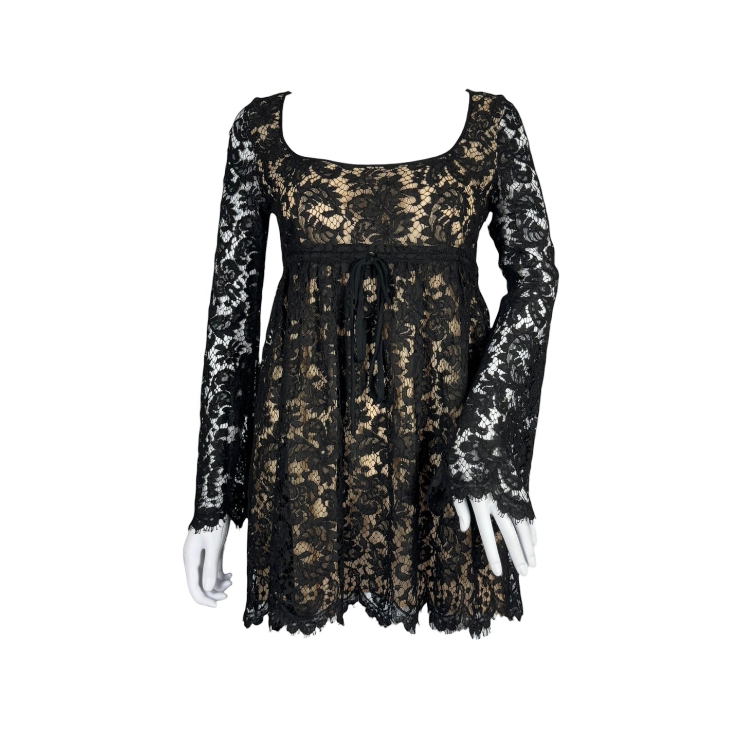 Vintage Gucci SS1996 Runway Black Lace Mini Dress – Tom Ford Era