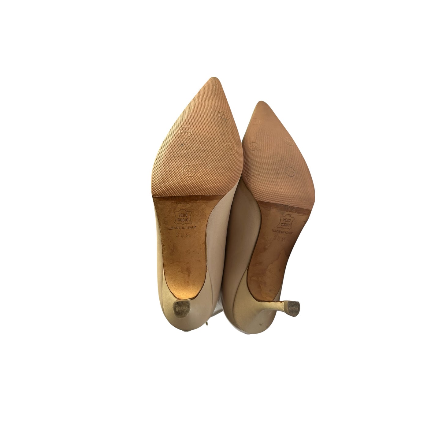 Vintage Rare Jimmy Choo peony cream knee high boots as seen on Jennifer Aniston / 38.5