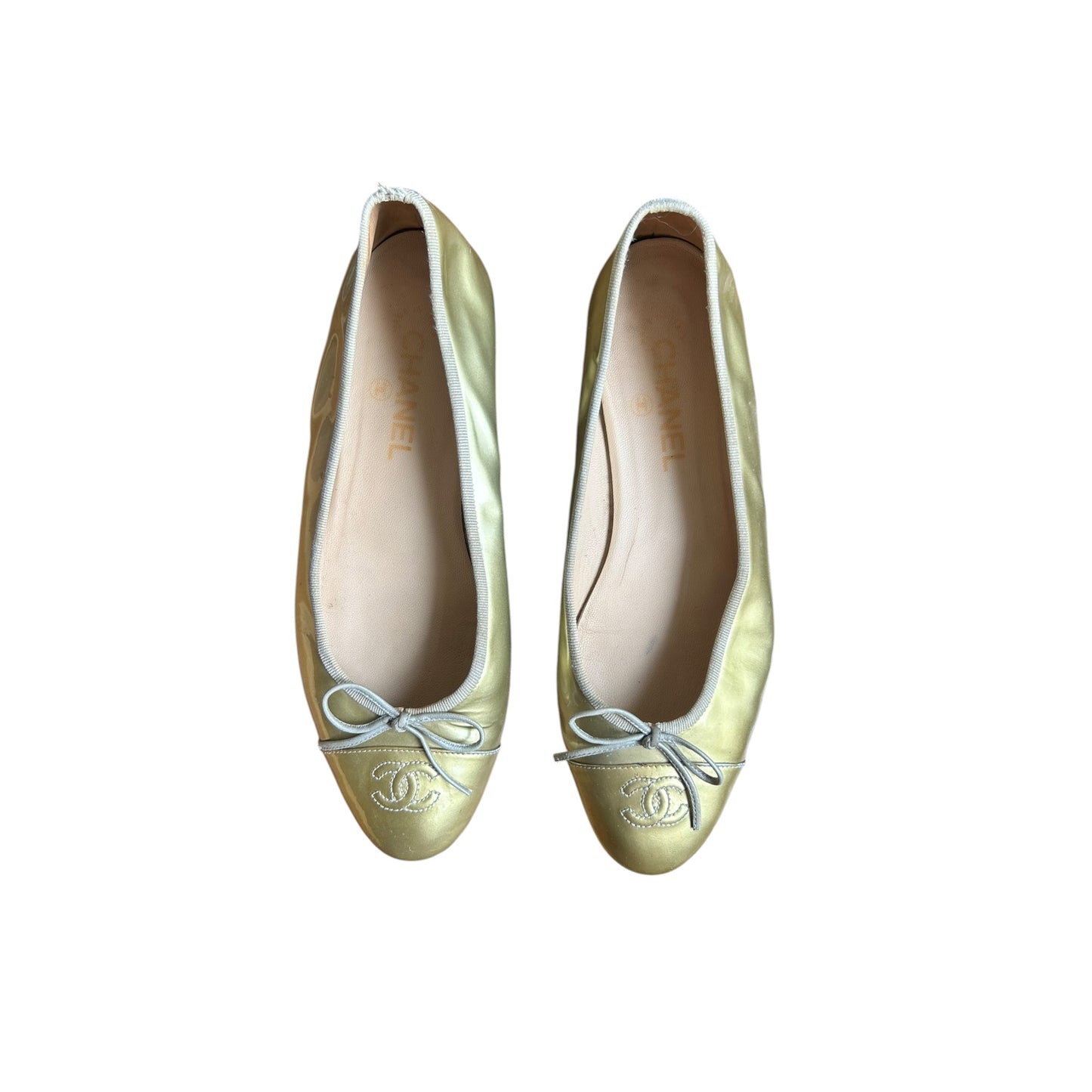 Vintage Chanel CC ballet flats / 40