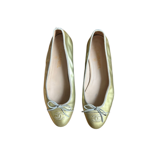 Vintage Chanel CC ballet flats / 40