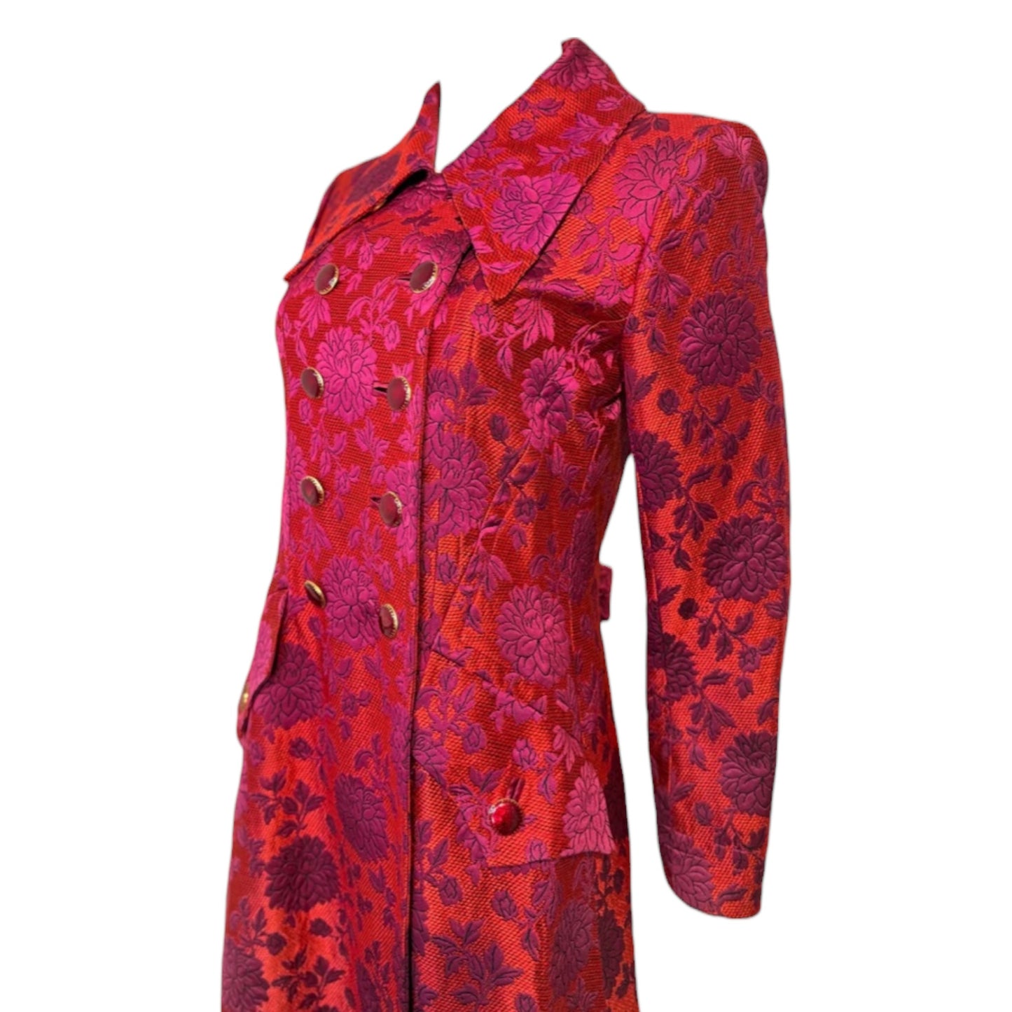 Documented Vintage Runway Yves Saint Laurent Rive Gauche
AW 1992/1993 Runway brocade coat
