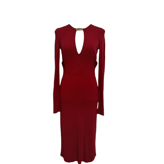 Vintage Gucci 2010 Red Long Sleeve Cut-Out Gown – Archive Runway Dress