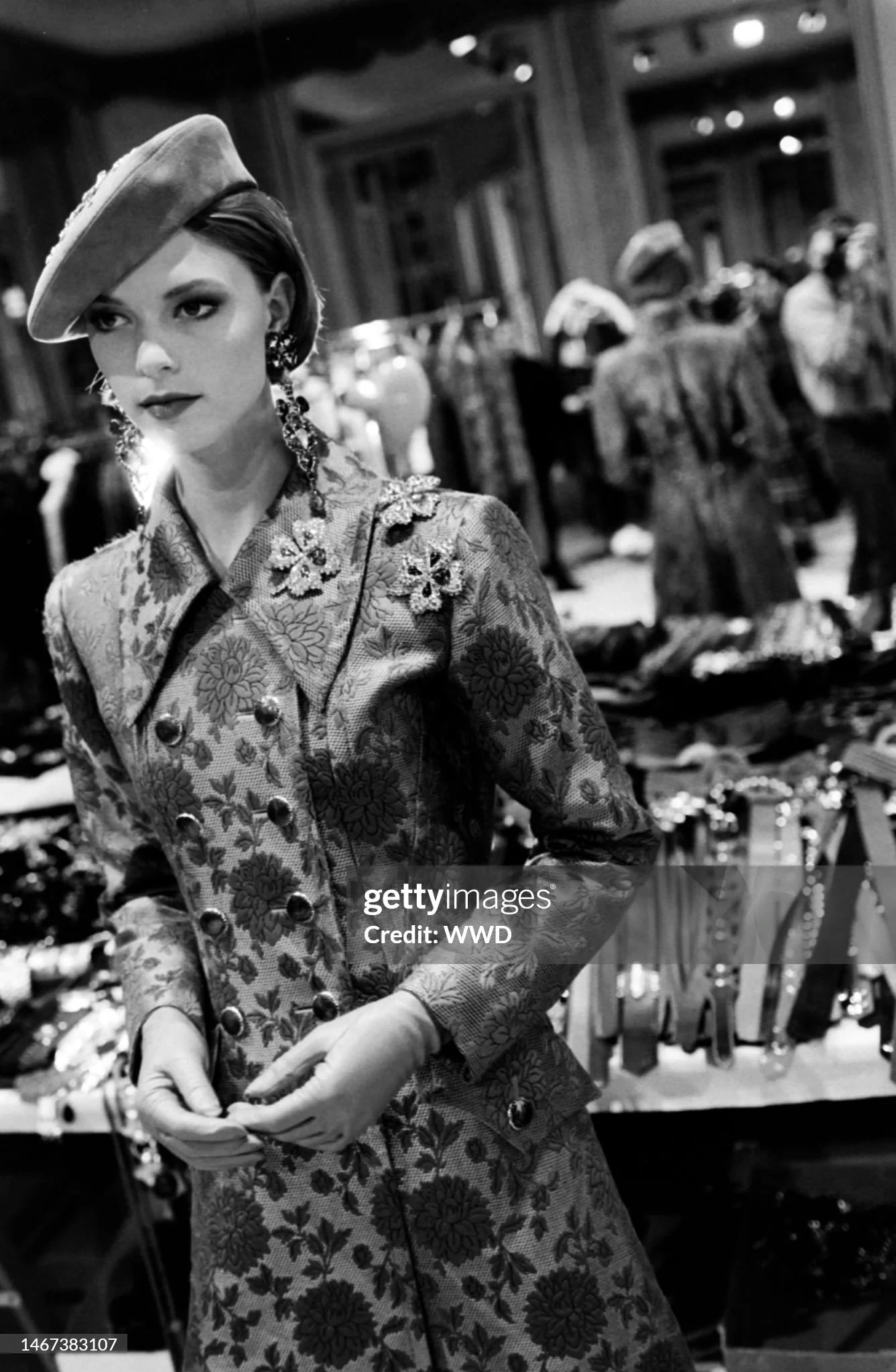 Documented Vintage Runway Yves Saint Laurent Rive Gauche
AW 1992/1993 Runway brocade coat