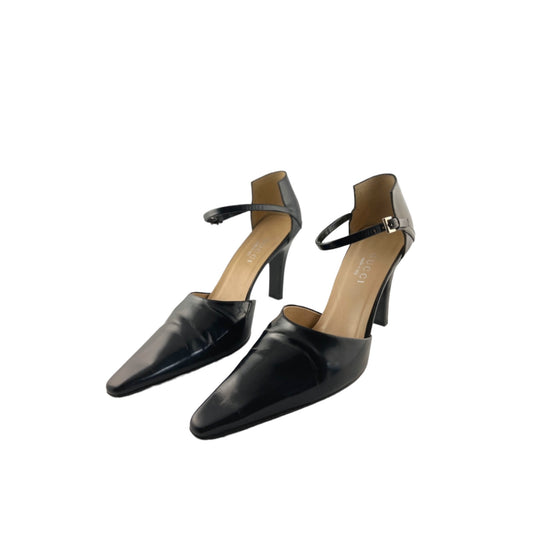 Vintage Gucci by Tom Ford black leather heels / 41