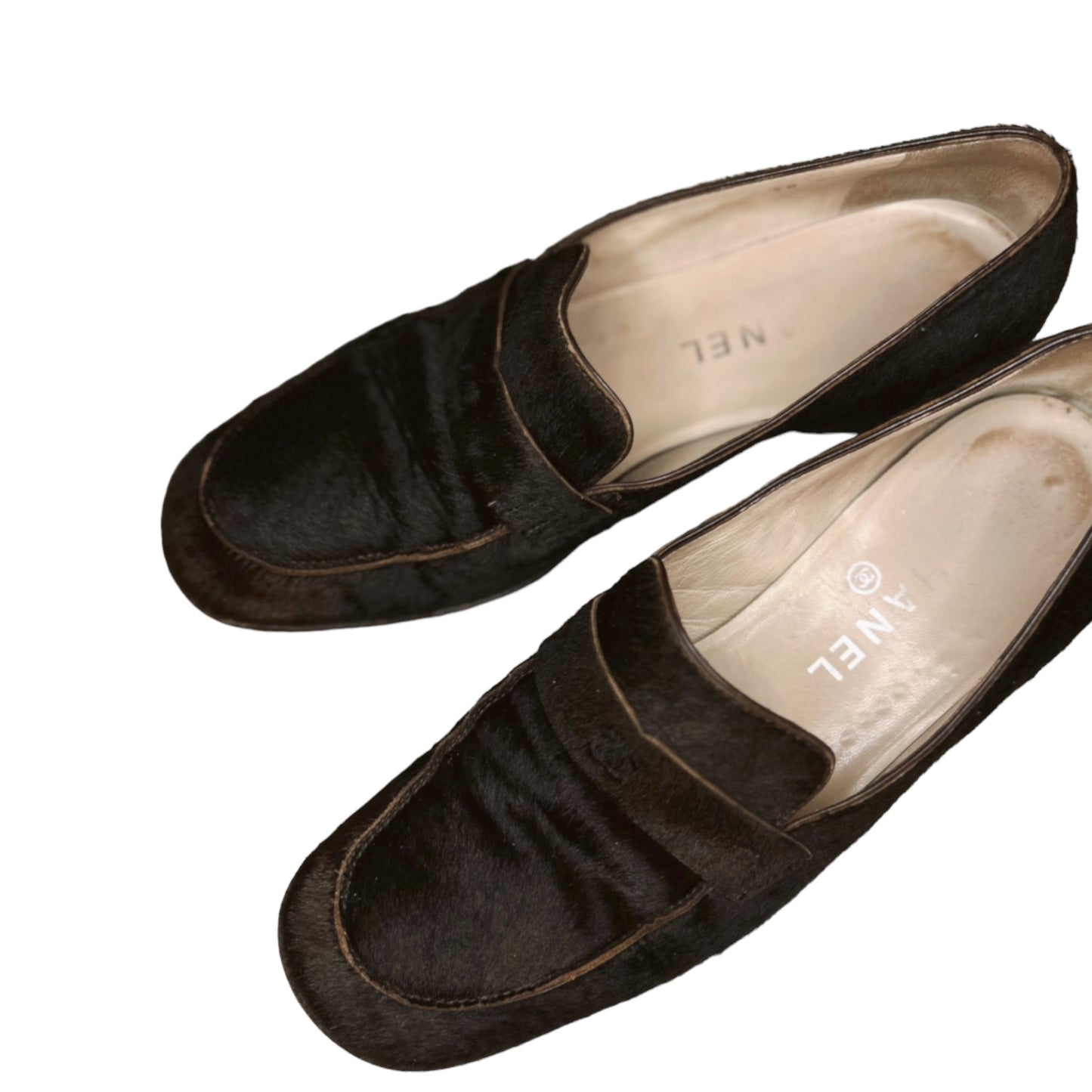 Vintage Chanel brown loafer