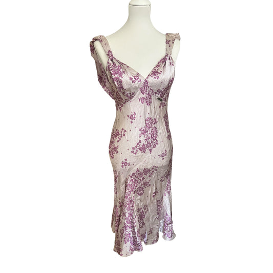 Vintage John Galliano 1990 NWT satin floral dress