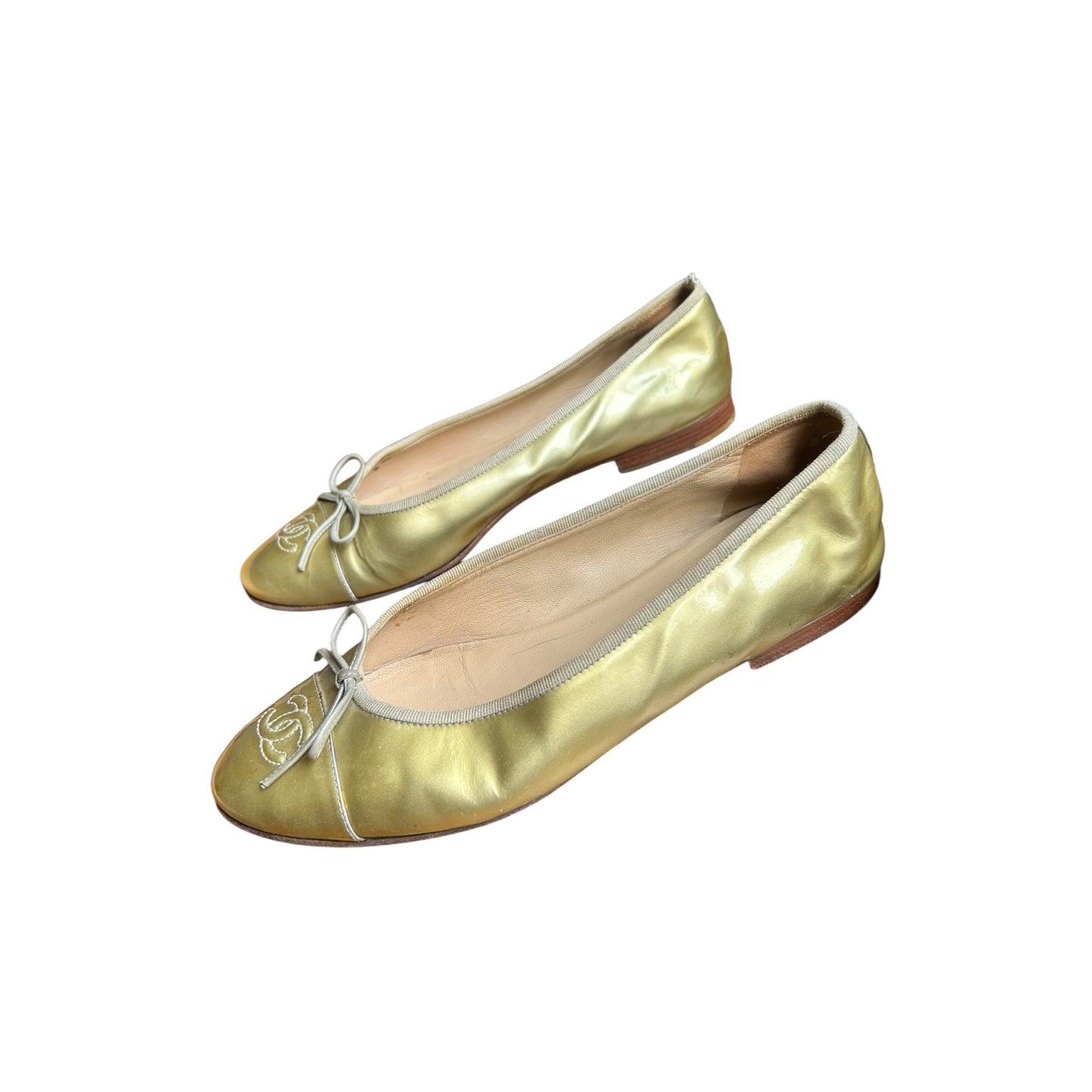 Vintage Chanel CC ballet flats / 40