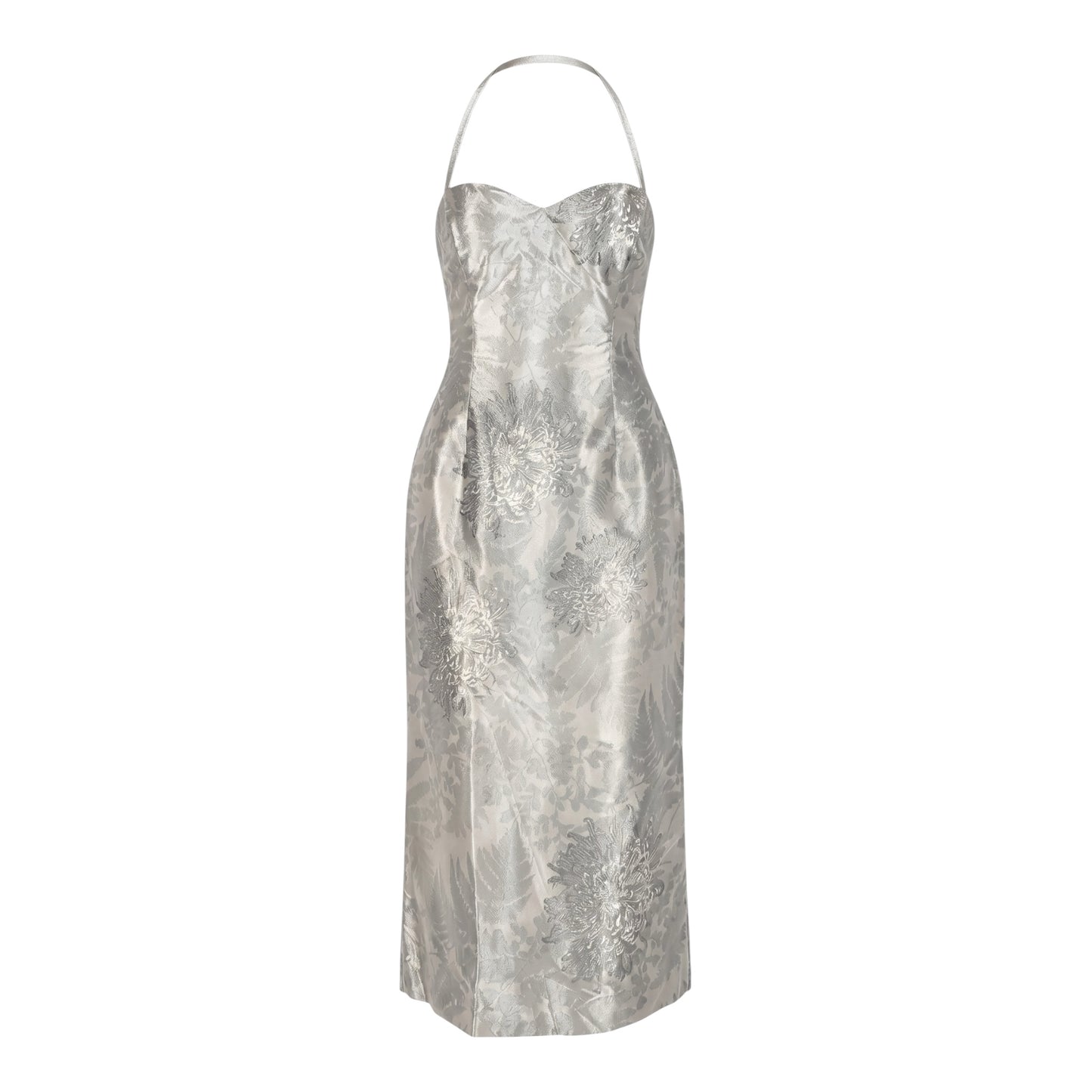 Vintage Chloé by Stella McCartney Iridescent Floral Printed metallic Dress Fall 2001 Collection