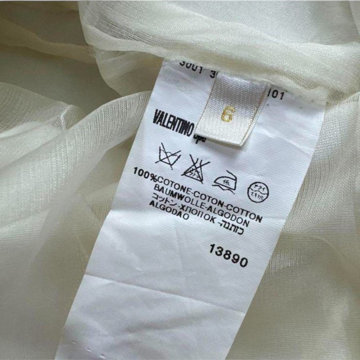 RENTAL ONLY Vintage Valentino SS07 Runway Silk Embellished White Mini Dress with Lattice Cutout