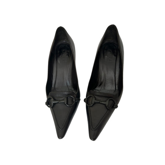 Vintage Gucci by Tom Ford horse-bit heels pumps / 35.5