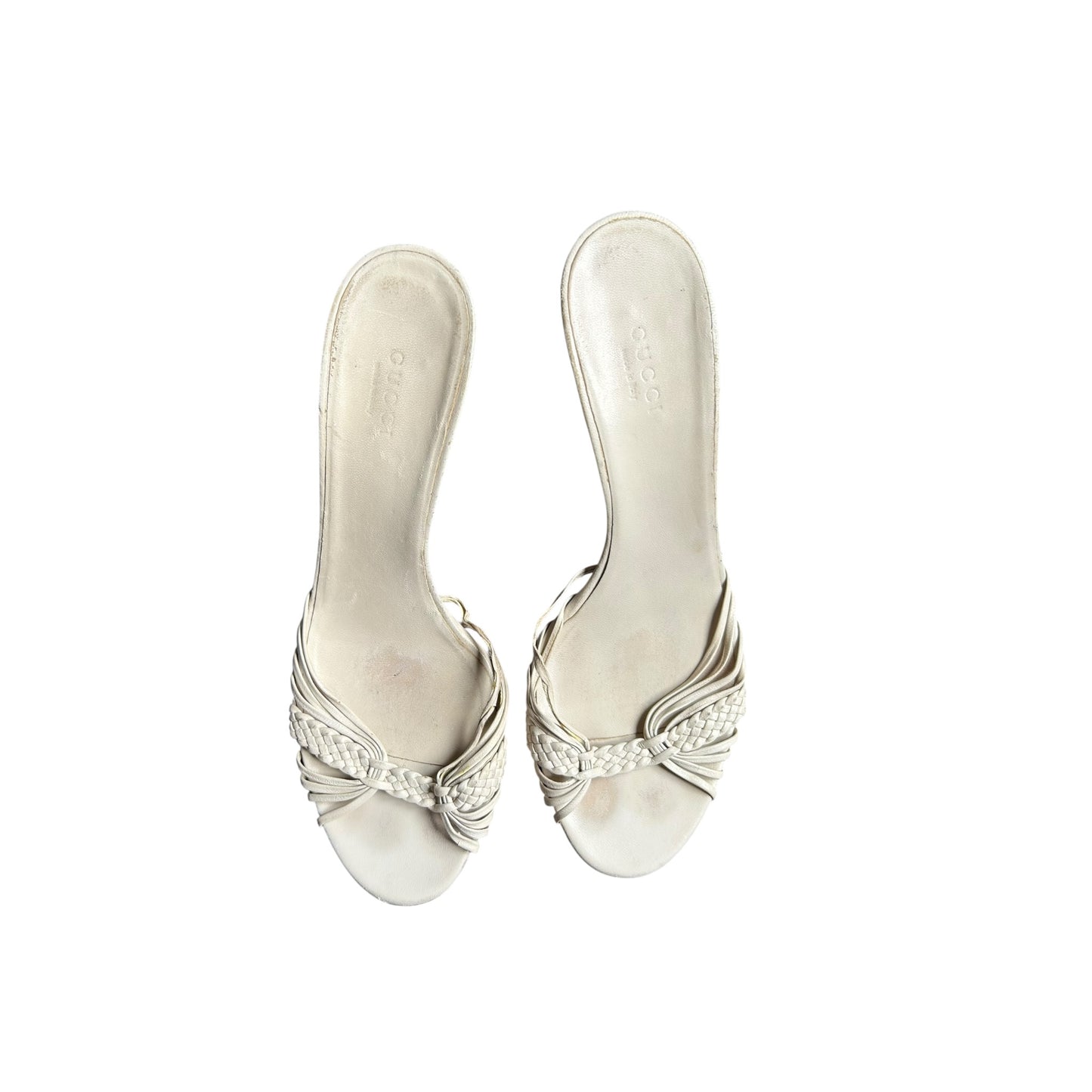 Vintage Gucci by Tom Ford bamboo mule heels / 38.5