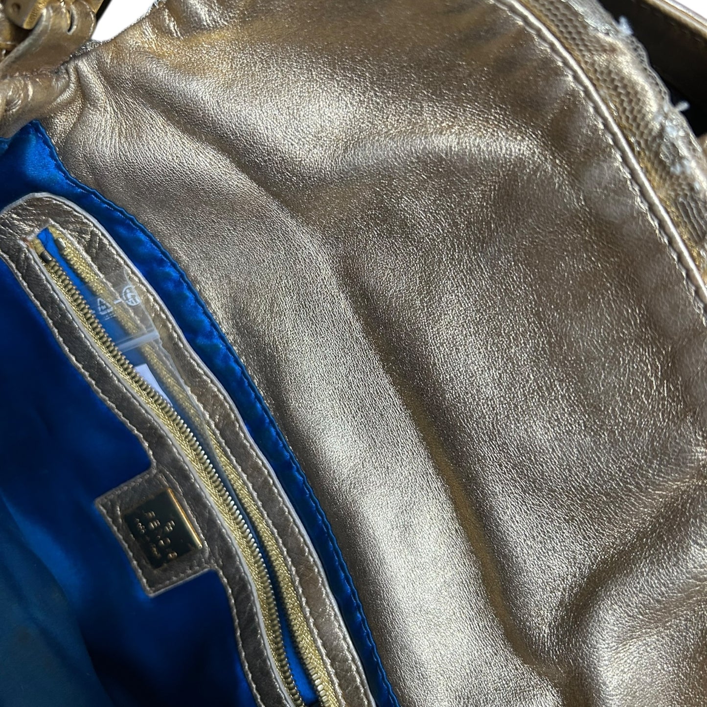 Vintage Fendi lace crystal baguette bag