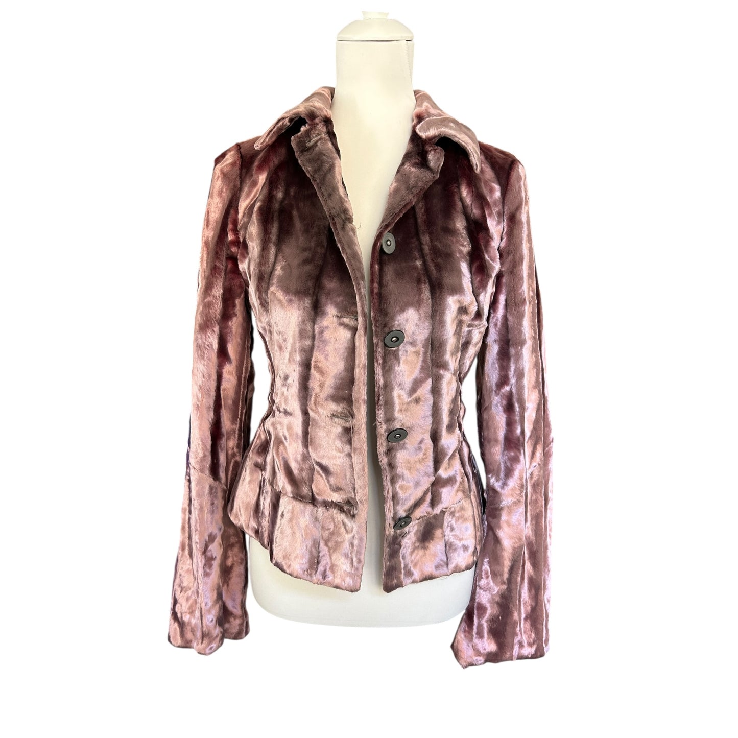 Vintage rare Roberto Cavalli velour purple blazer jacket