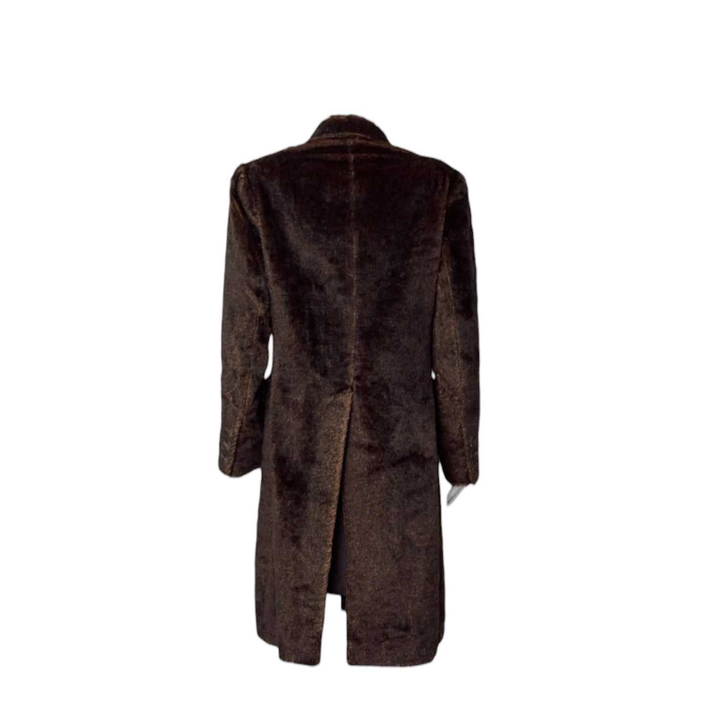 Vintage Prada Fall Runway 1997 Brown Mohair Double Breasted Coat