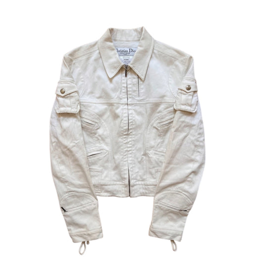 Vintage Dior by Galliano SS03 lace up biker jacket