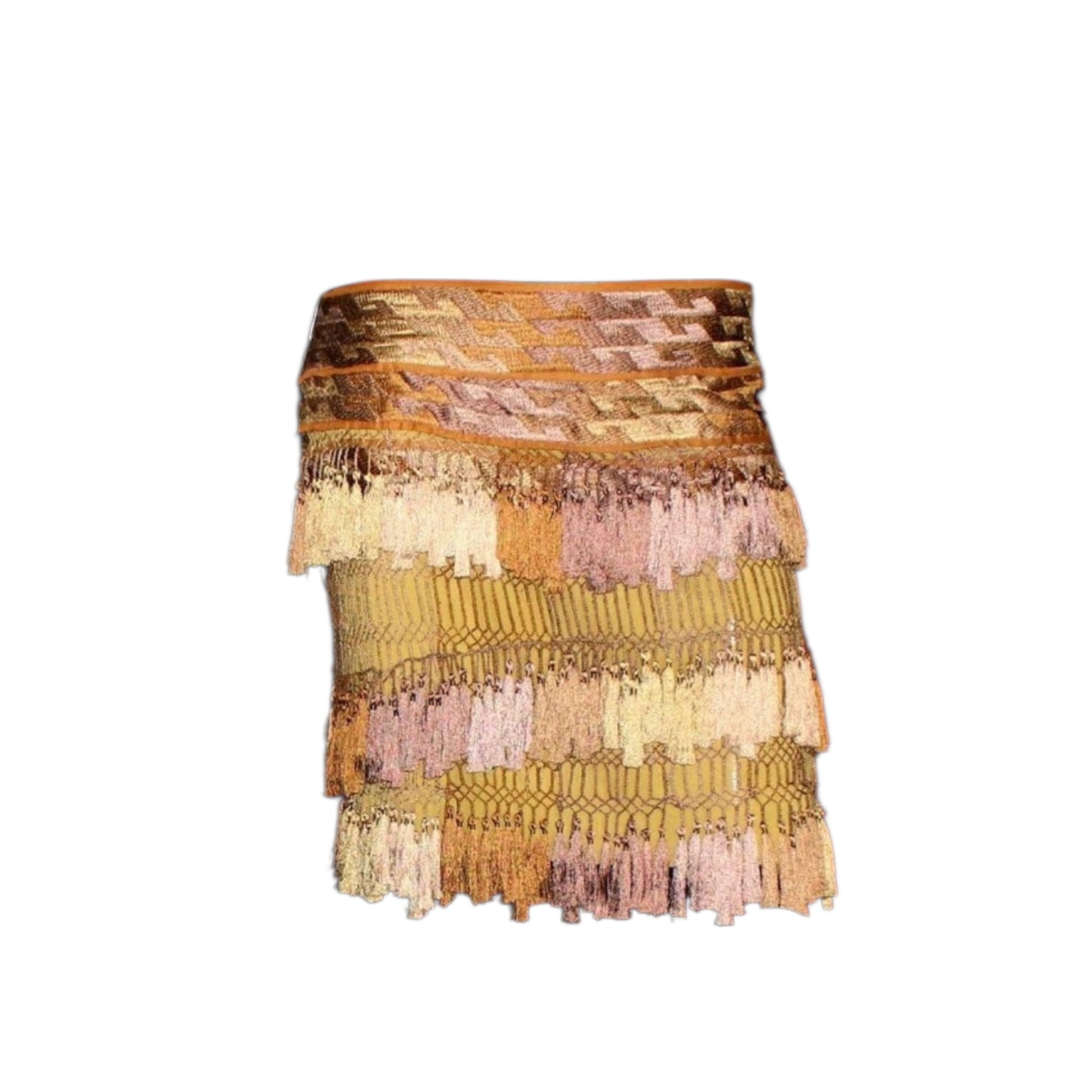 Gucci by Alessandra Facchinetti Silk Tassel Skirt
﻿﻿Spring 2005 Runway Collection