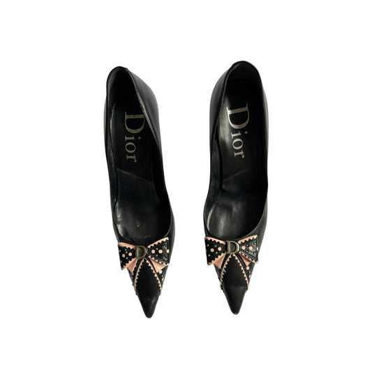 Vintage Dior by Galliano bow tie heels / 36.5