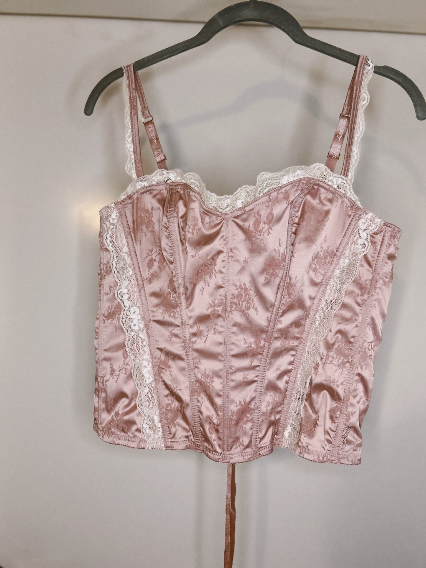 Vintage pink corset top