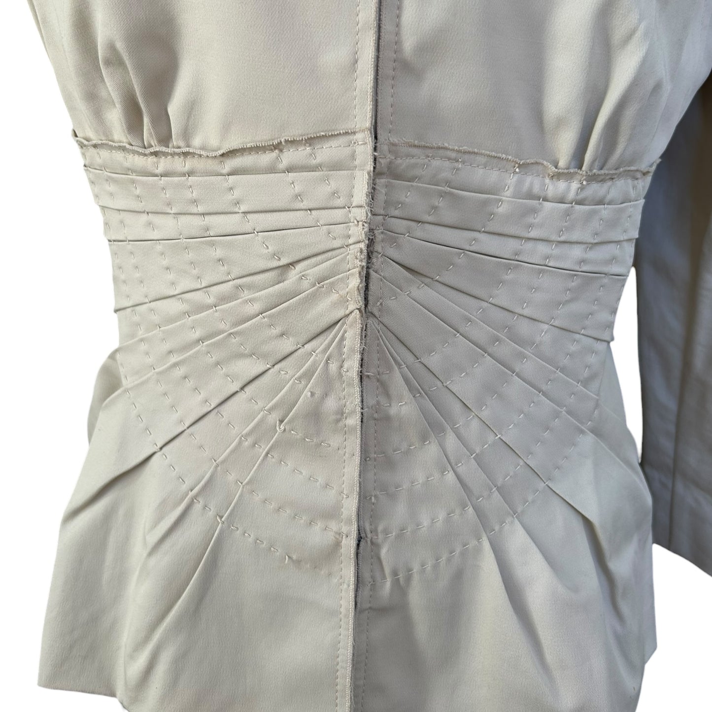 Vintage Prada cream skirt suit set