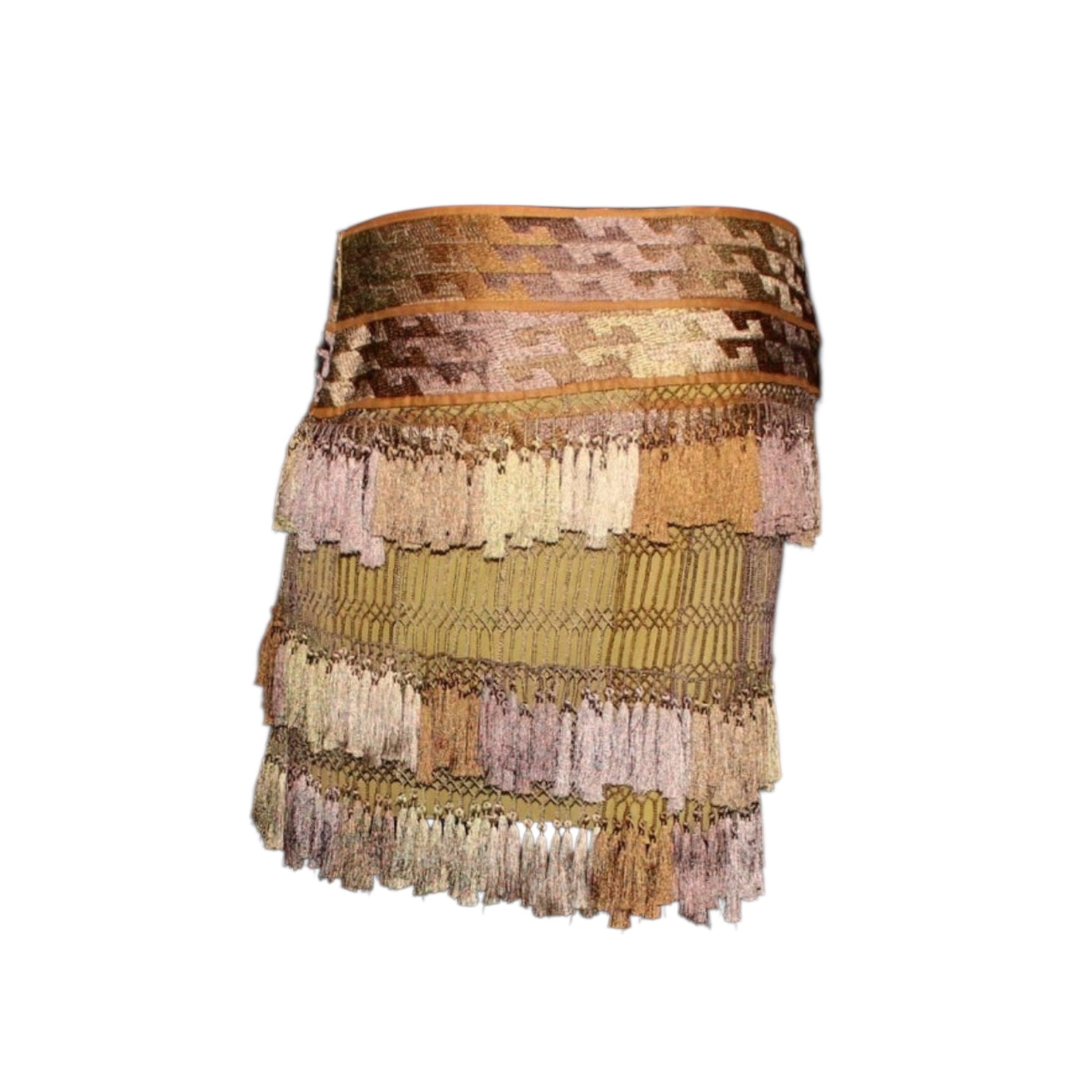 Gucci by Alessandra Facchinetti Silk Tassel Skirt
Spring 2005 Runway Collection