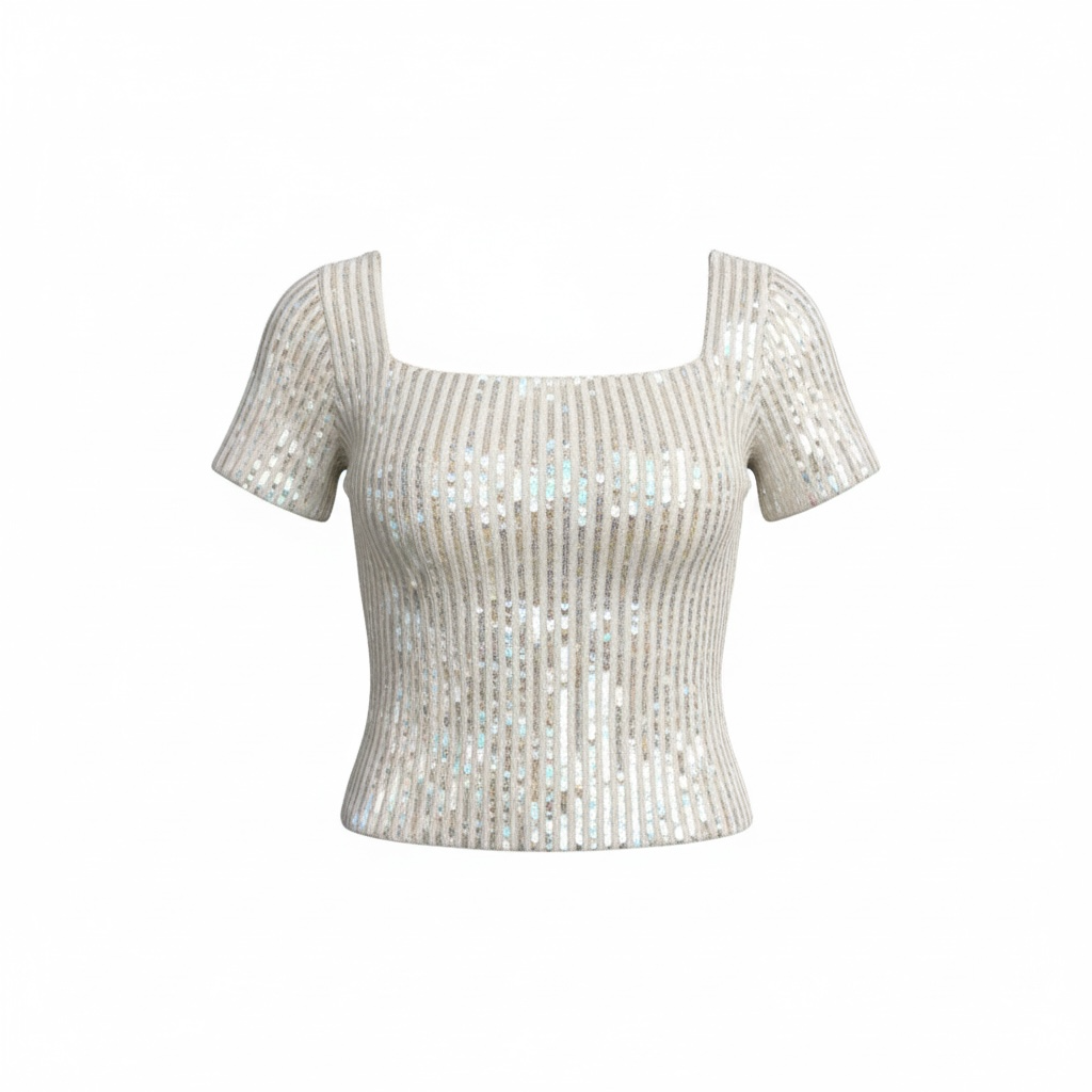 Vintage Christian Dior by John Galliano SS1997 Runway sequenced white top