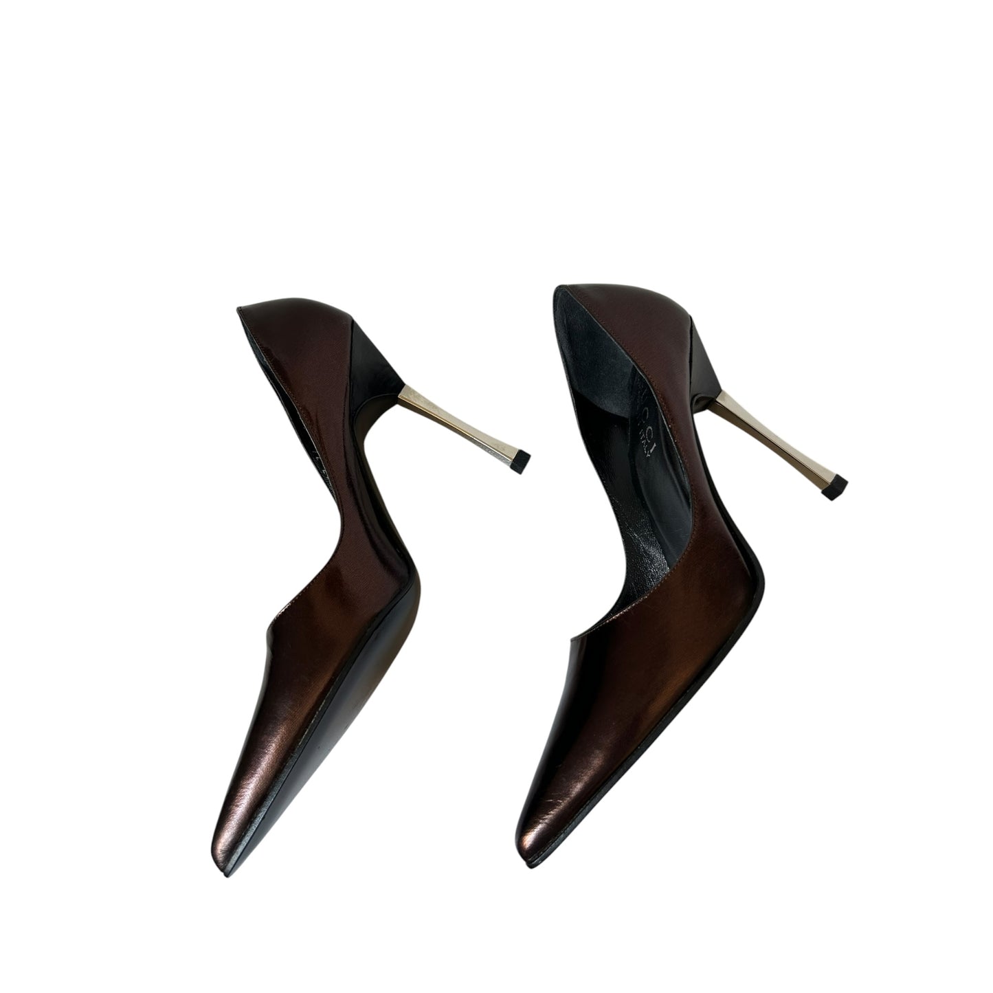 Vintage Gucci by Tom Ford burgundy FW 1997 Gucci Tom Ford "bond girl" runway heels / 36