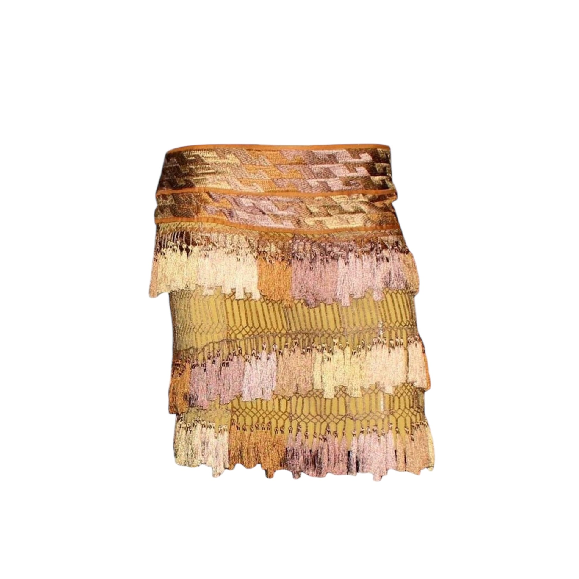 Gucci by Alessandra Facchinetti Silk Tassel Skirt
﻿﻿Spring 2005 Runway Collection