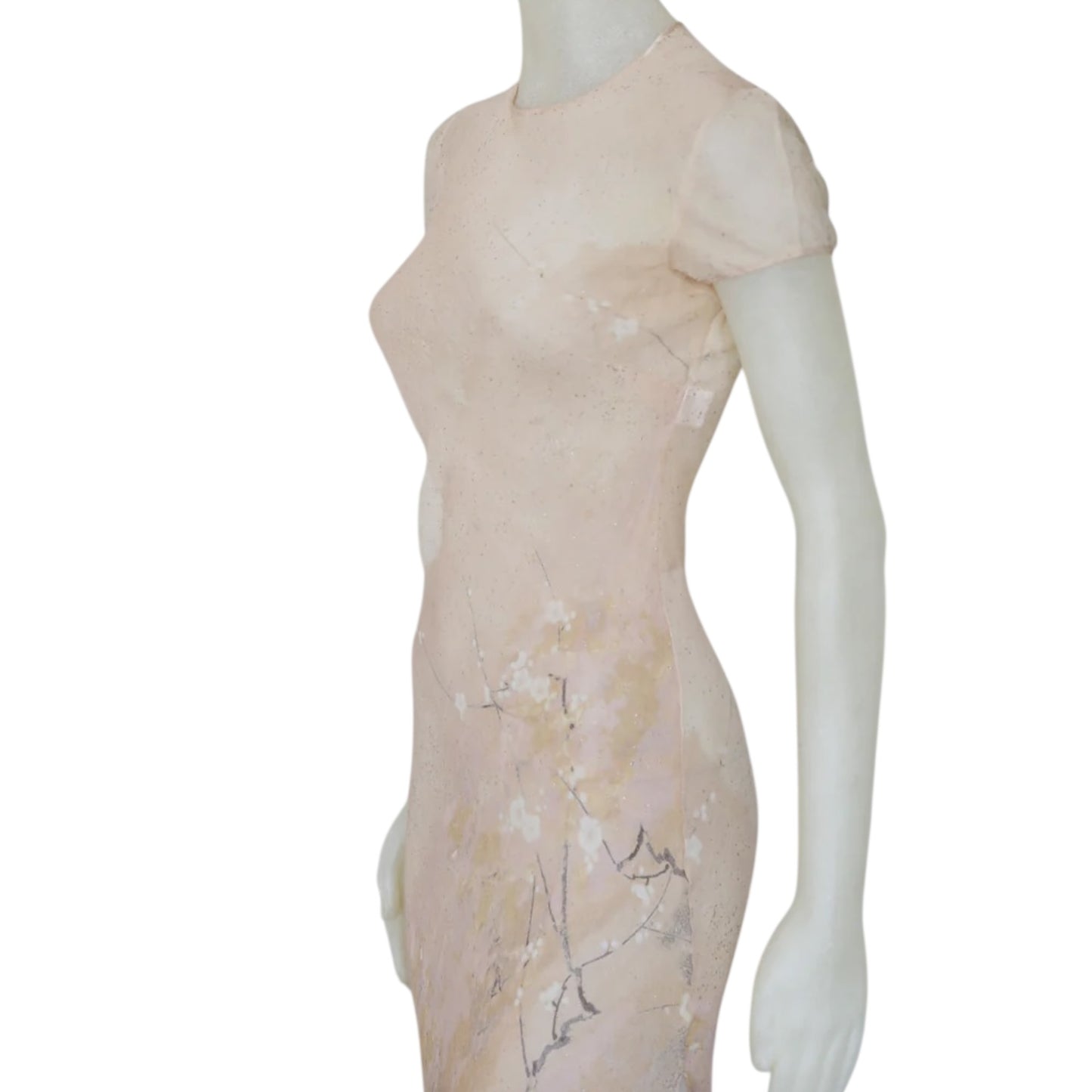 Vintage Roberto Cavalli Spring 1998 Maxi Silk Dress