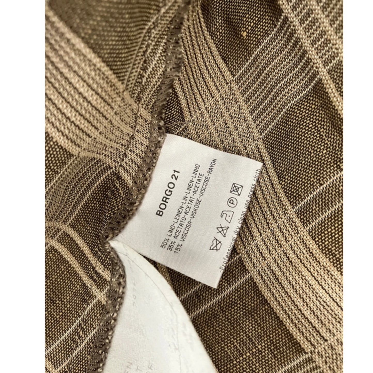 Vintage Armani beige brown 2006 Runway pants suit