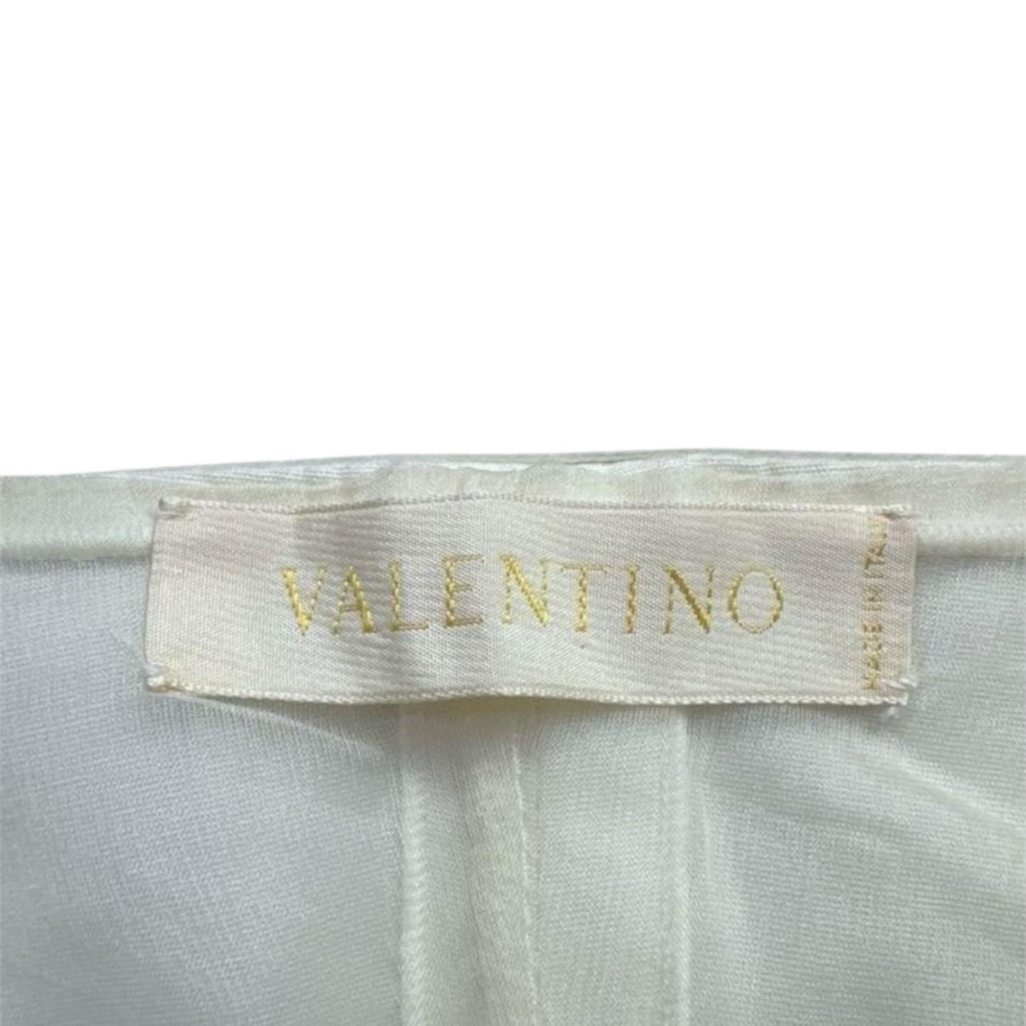 RENTAL ONLY Vintage Valentino SS07 Runway Silk Embellished White Mini Dress with Lattice Cutout