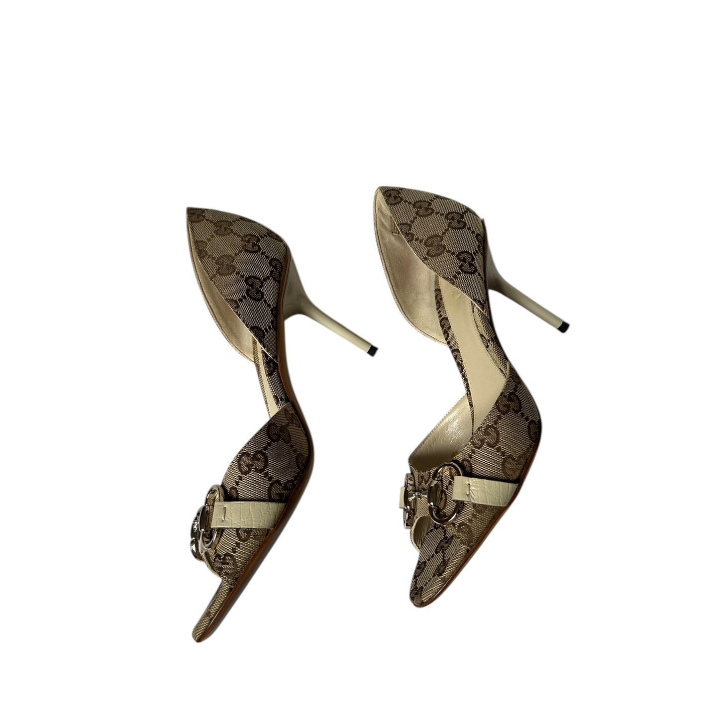 Vintage Gucci monogram horse-bit heels by Tom Ford / US 7.5