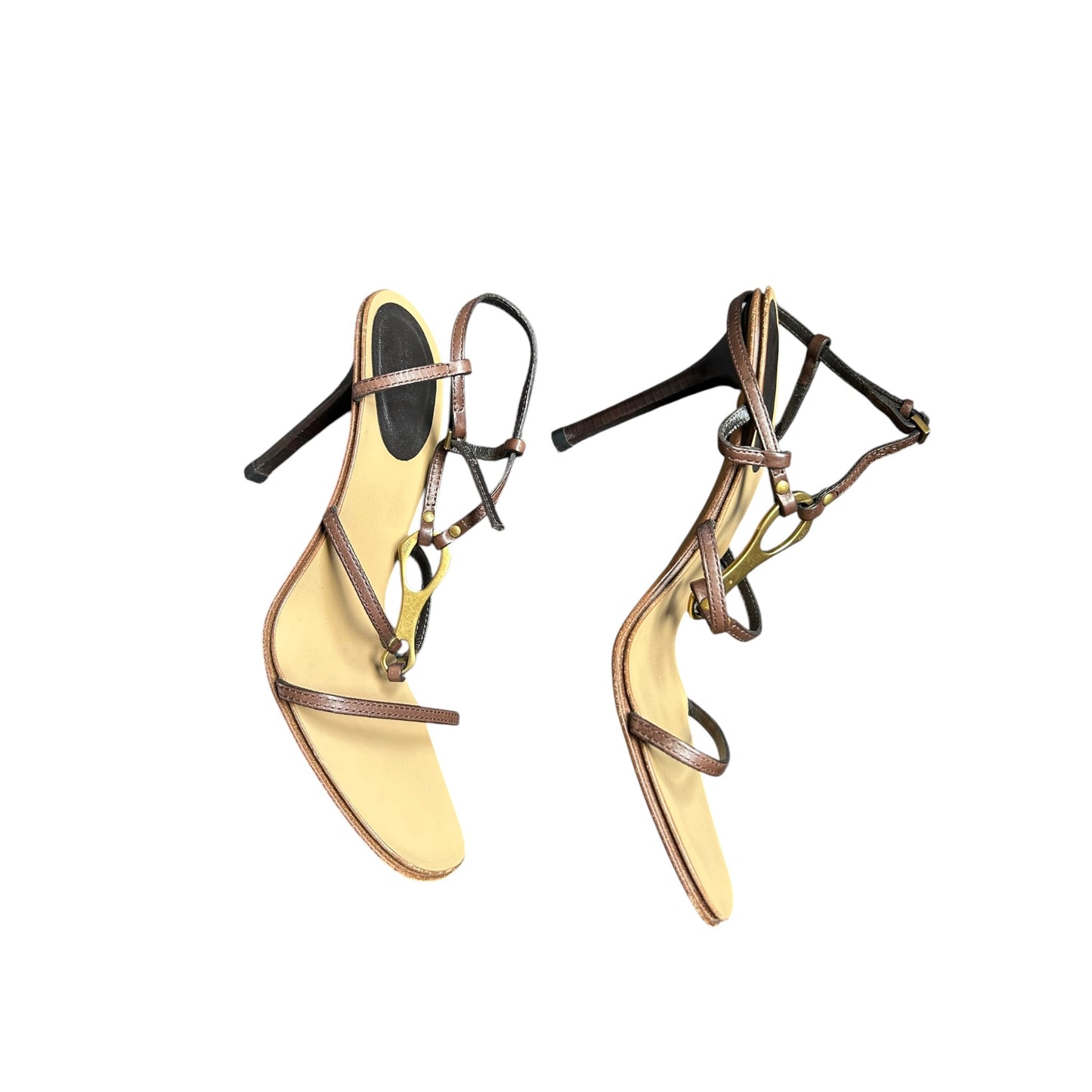 Vintage Gucci by Tom Ford horse bit sandal heel/ 40