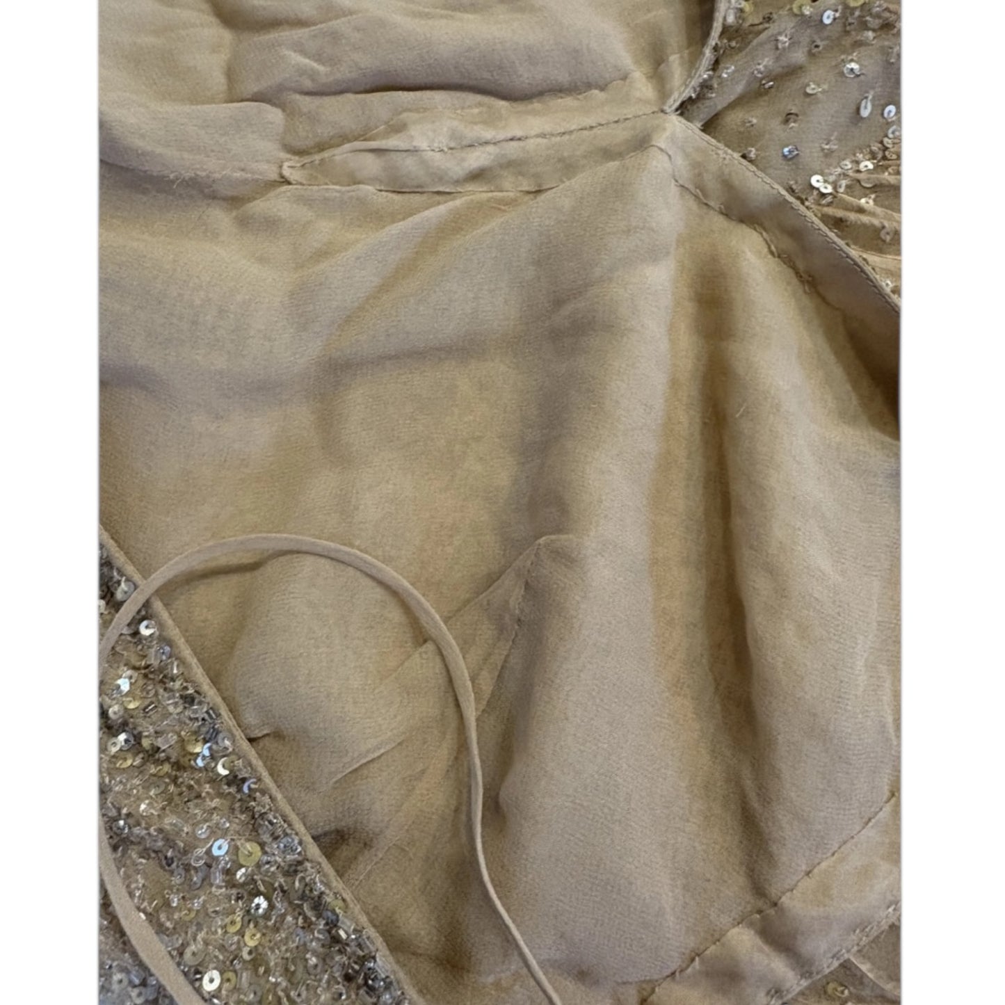 Vintage rare Oscar De La Renta Runway SS 2003 Sequin Feathered Gown