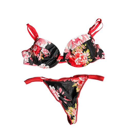 Roberto Cavalli NWT floral silk lace lingerie set